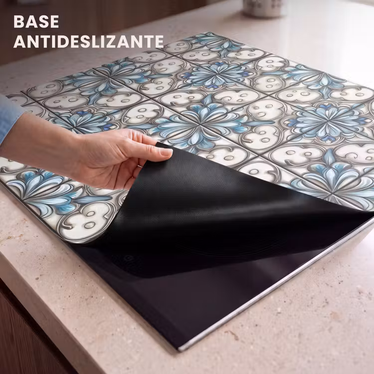Protector de inducción - Barroco - Azulejos - Colorido — 6