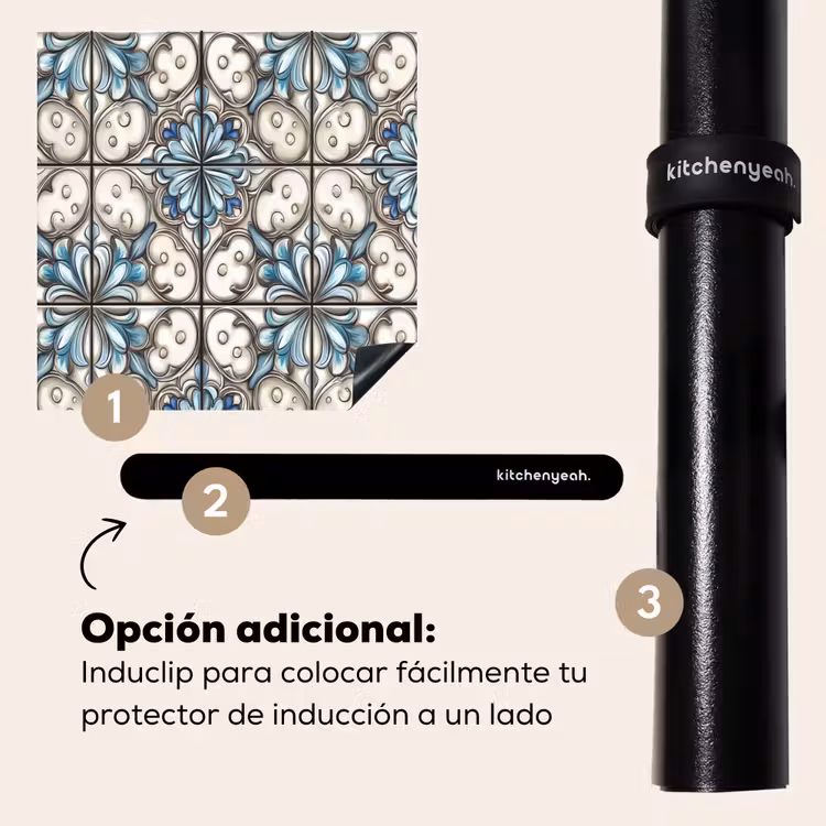 Protector de inducción - Barroco - Azulejos - Colorido — 8