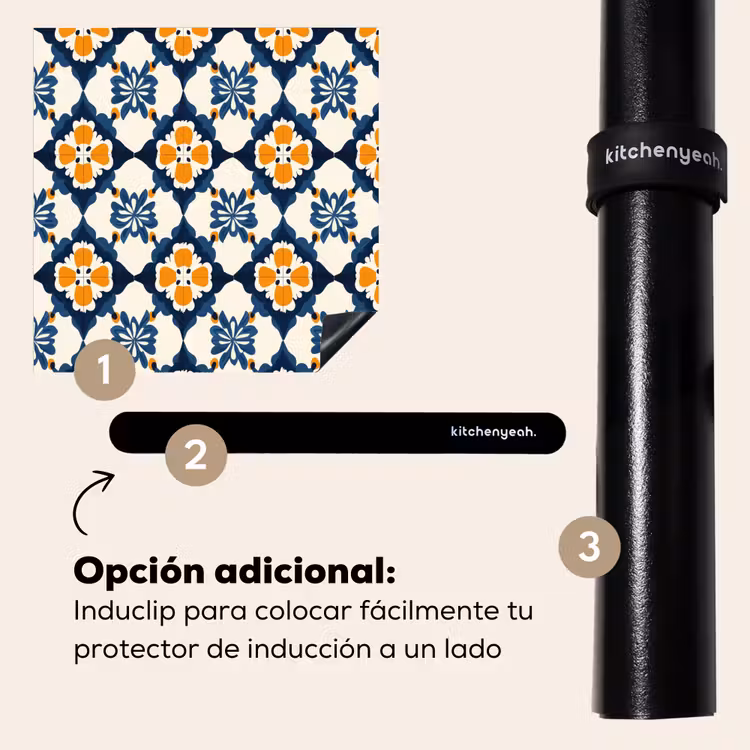 Protector de inducción - Clásico - Geométrico - Azul — 8