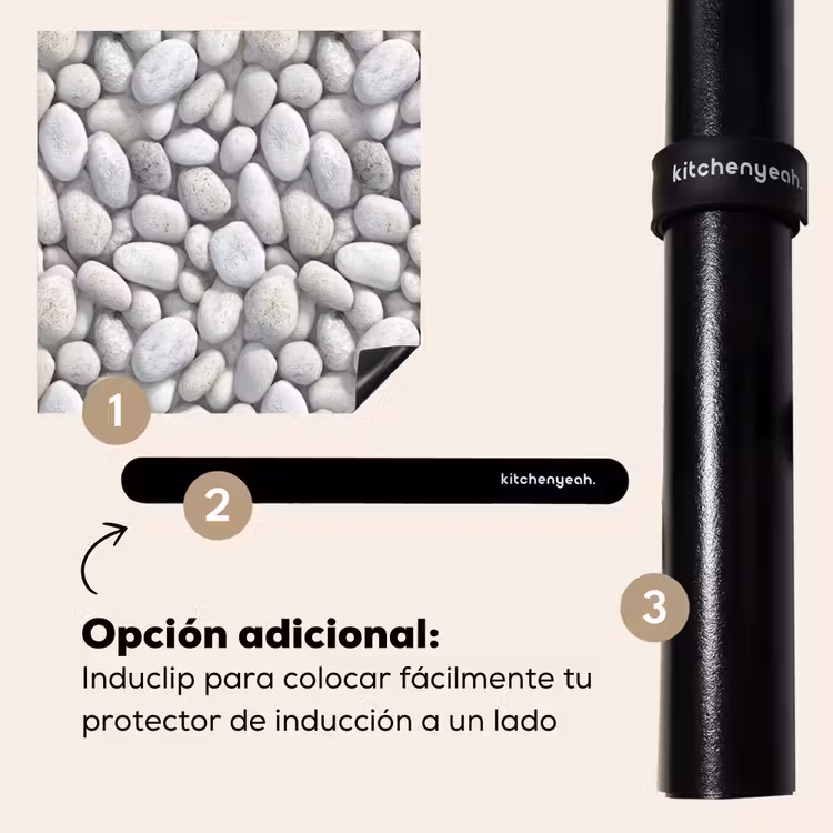 Protector de inducción - Piedras - Gris - Oval — 8