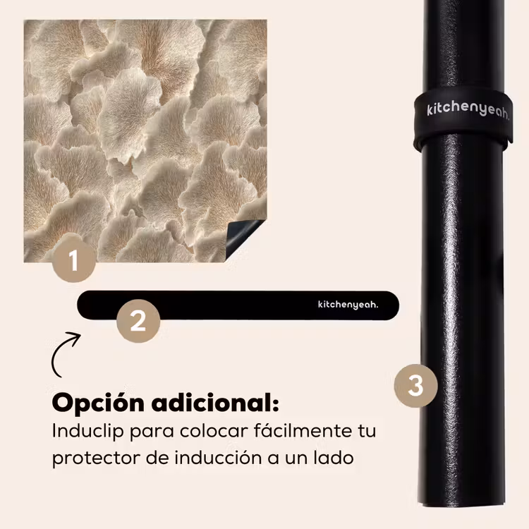 Protector de inducción - Texturas abanico - Beige - Textura fibra — 8
