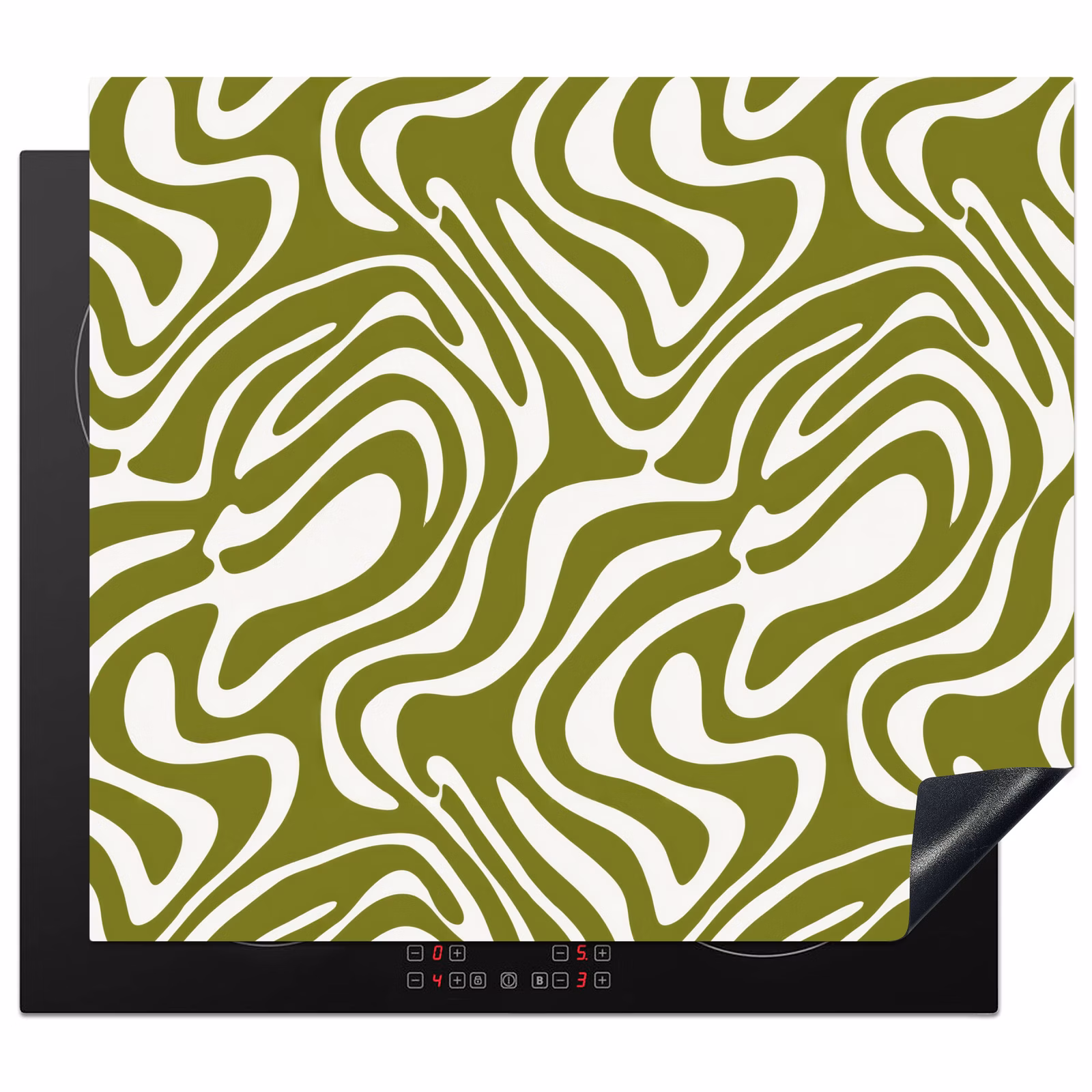 Protector de inducción - Patrón de líneas - Verde - Ecológico — 1