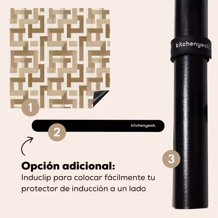 Protector de inducción - Geométrico - Retro - Marrón — 8