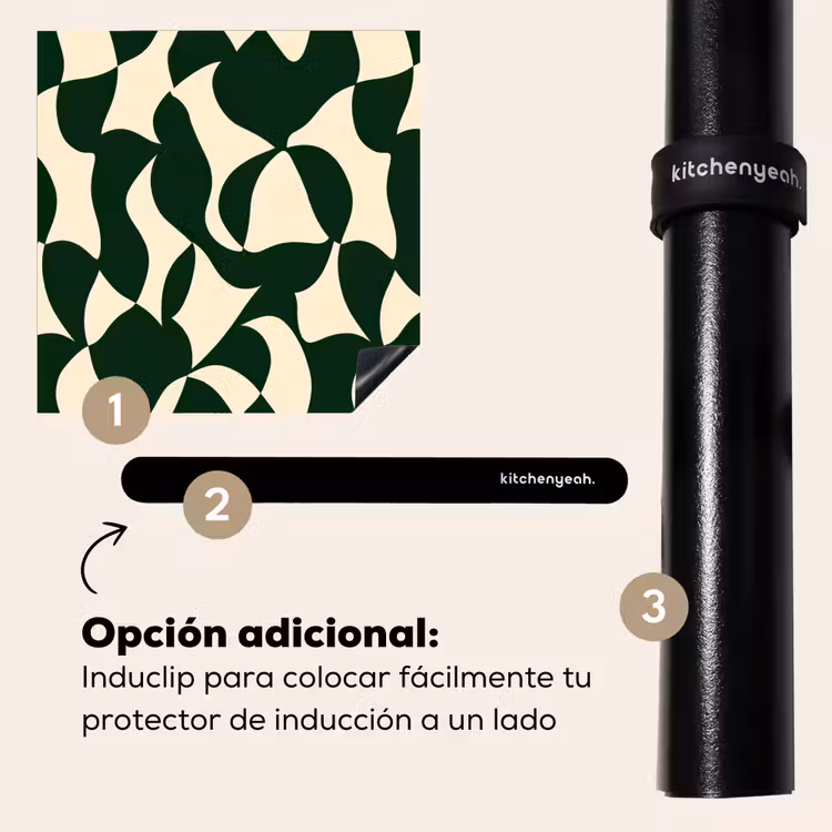 Protector de inducción - Verde - Superficies ecológicas - Crema — 8