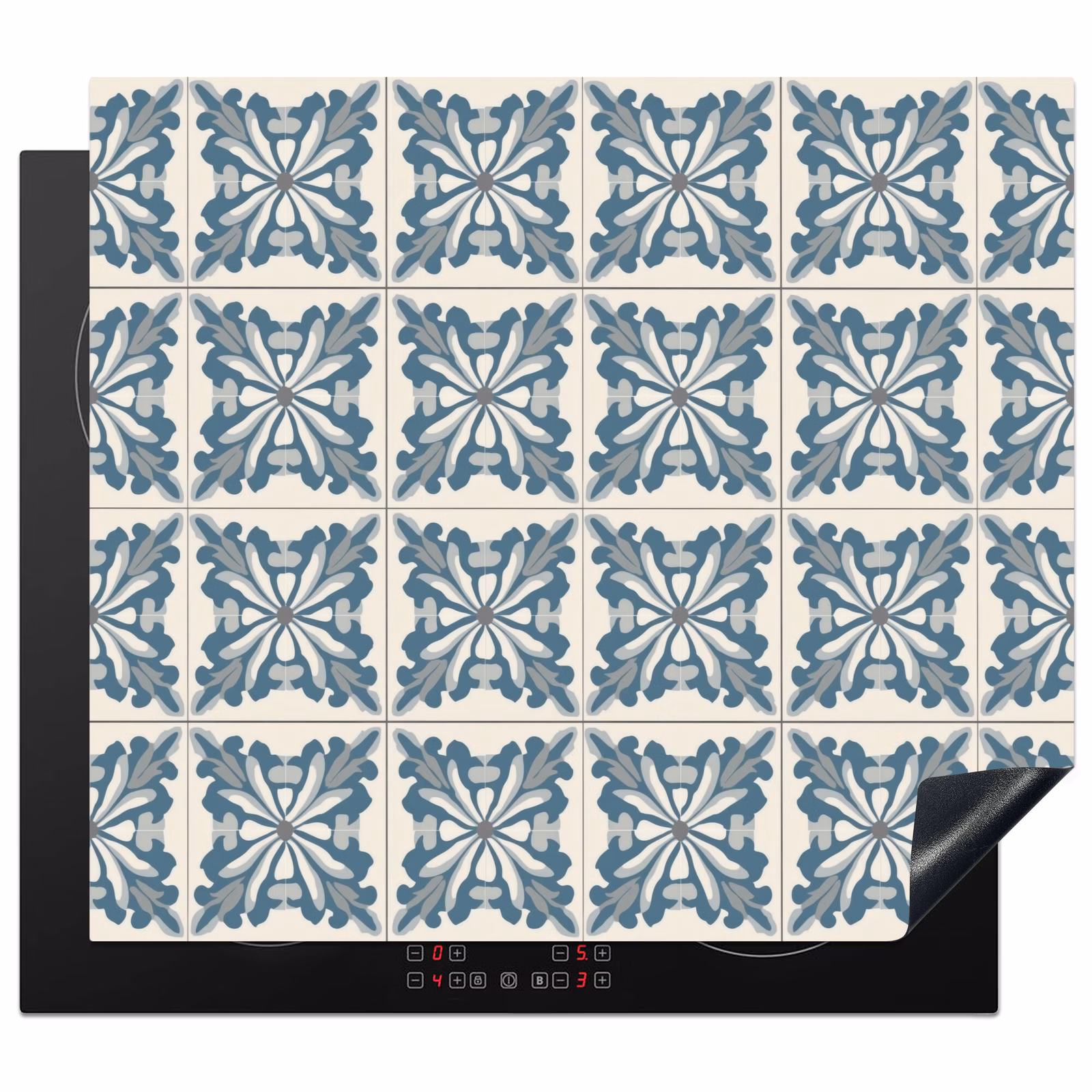 Protector de inducción - Patrón - Azulejos - Azul — 1