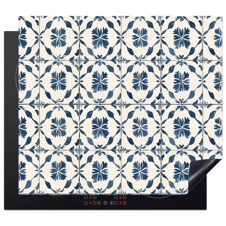 Protector de inducción - Gráfico - Azulejos - Azul — 1