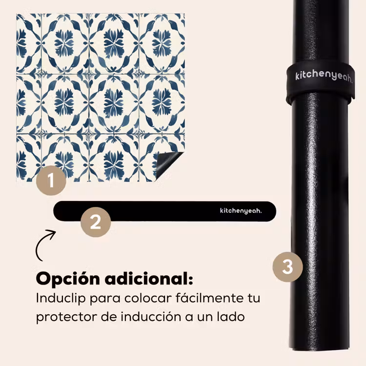 Protector de inducción - Gráfico - Azulejos - Azul — 8