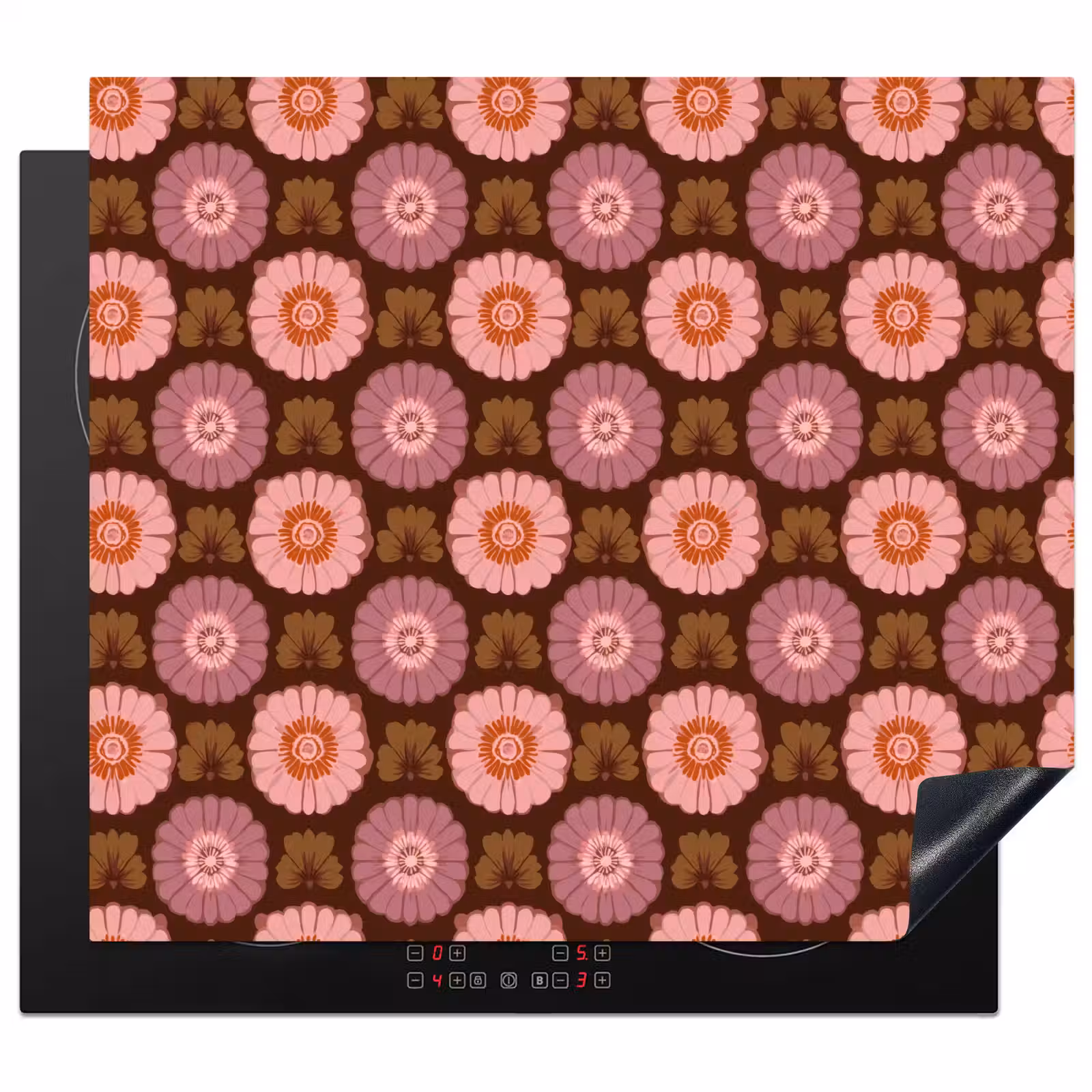 Protector de inducción - Retro - Margarita - Rosa — 1