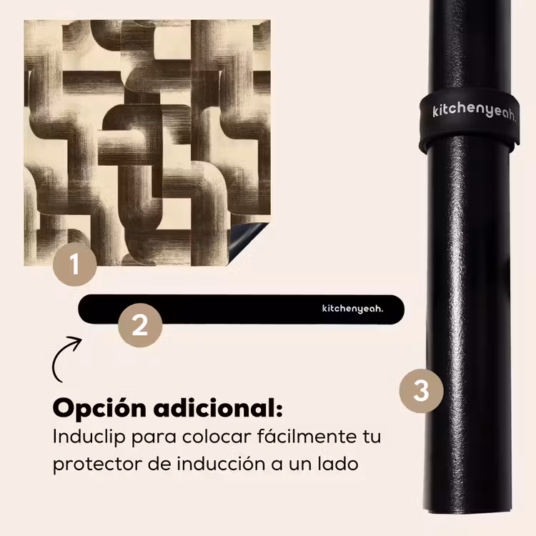 Protector de inducción - Abstracto - Retro - Negro — 8