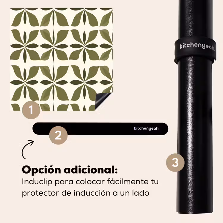 Protector de inducción - Botánico - Retro - Verde — 8