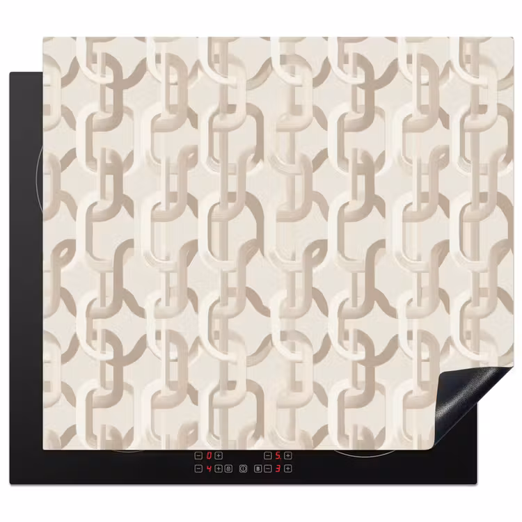 Protector de inducción - Motivo - Abstracto - Beige — 1