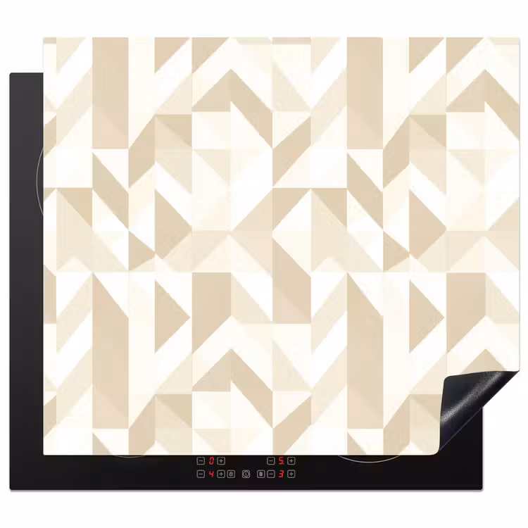 Protector de inducción - Moderno - Abstracto - Beige — 1