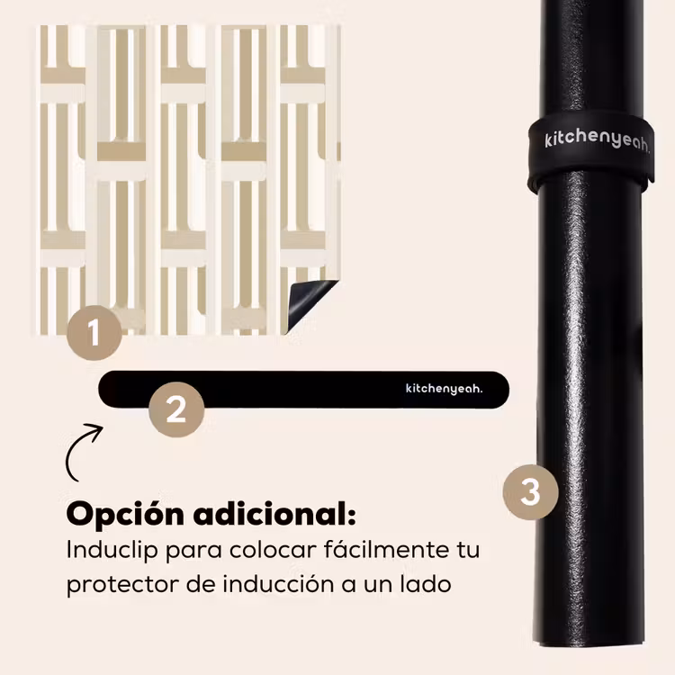Protector de inducción - Moderno - Geométrico - Beige — 8