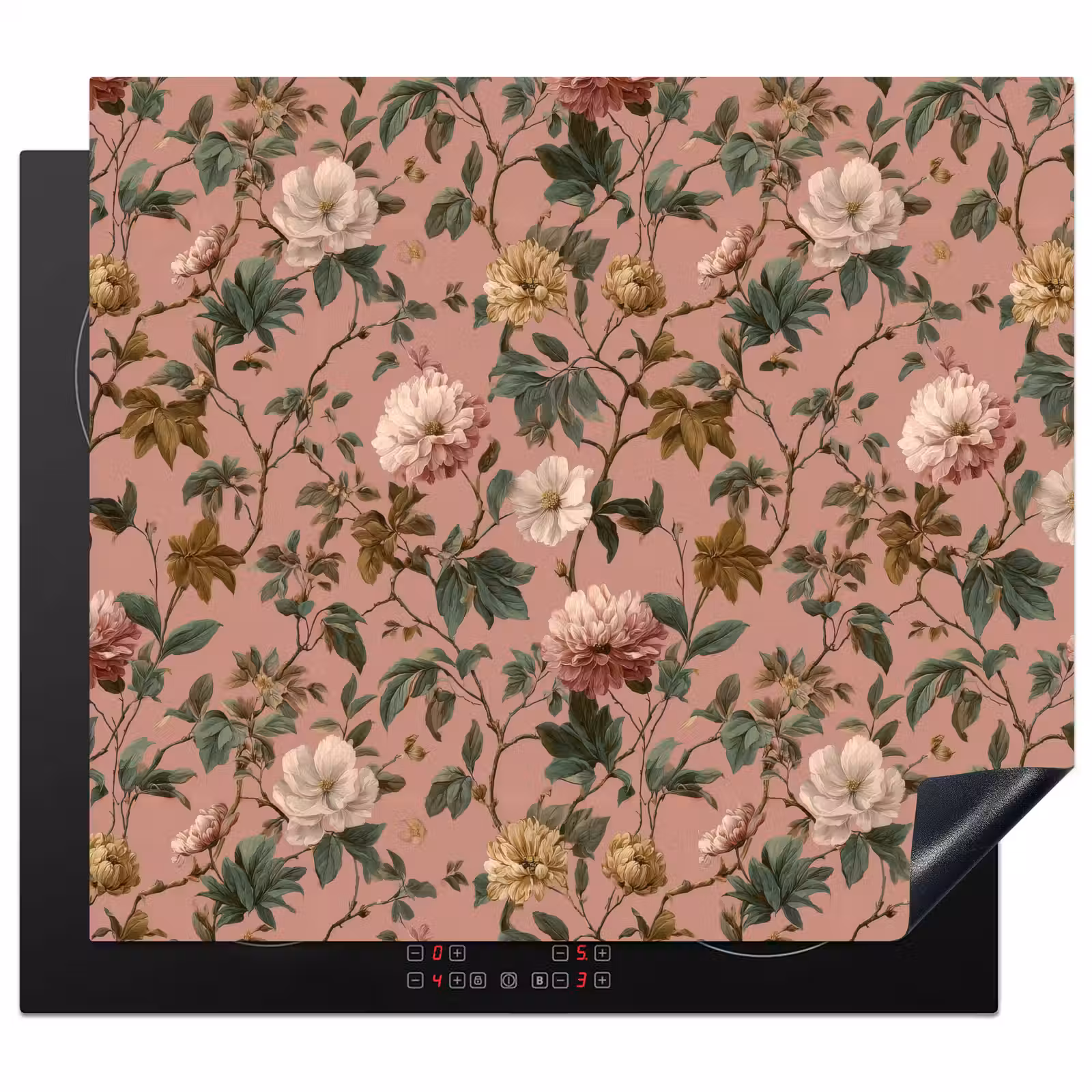 Protector de inducción - Flores - Clásico - Rosa — 1