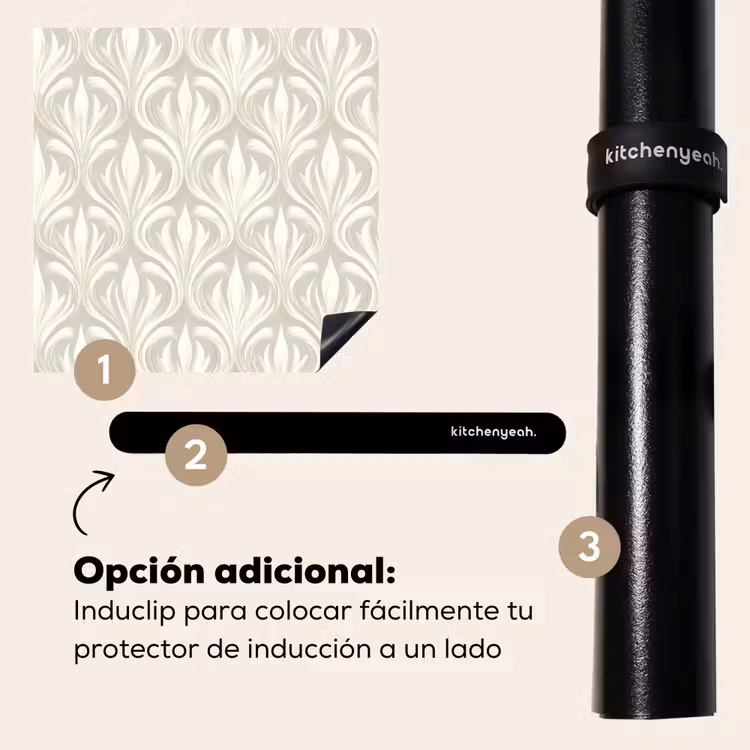 Protector de inducción - Barroco - Estampado - Beige — 8