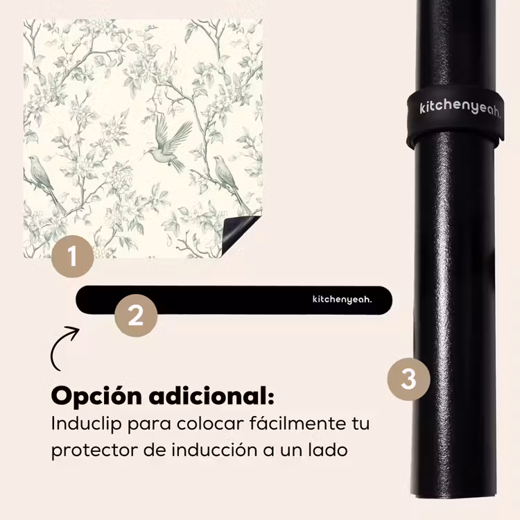 Protector de inducción - Clásico - Pájaros - Verde — 8