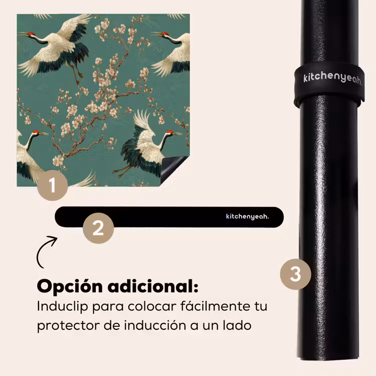Protector de inducción - Flor de cerezo - Flores de maternidad - Verde — 8