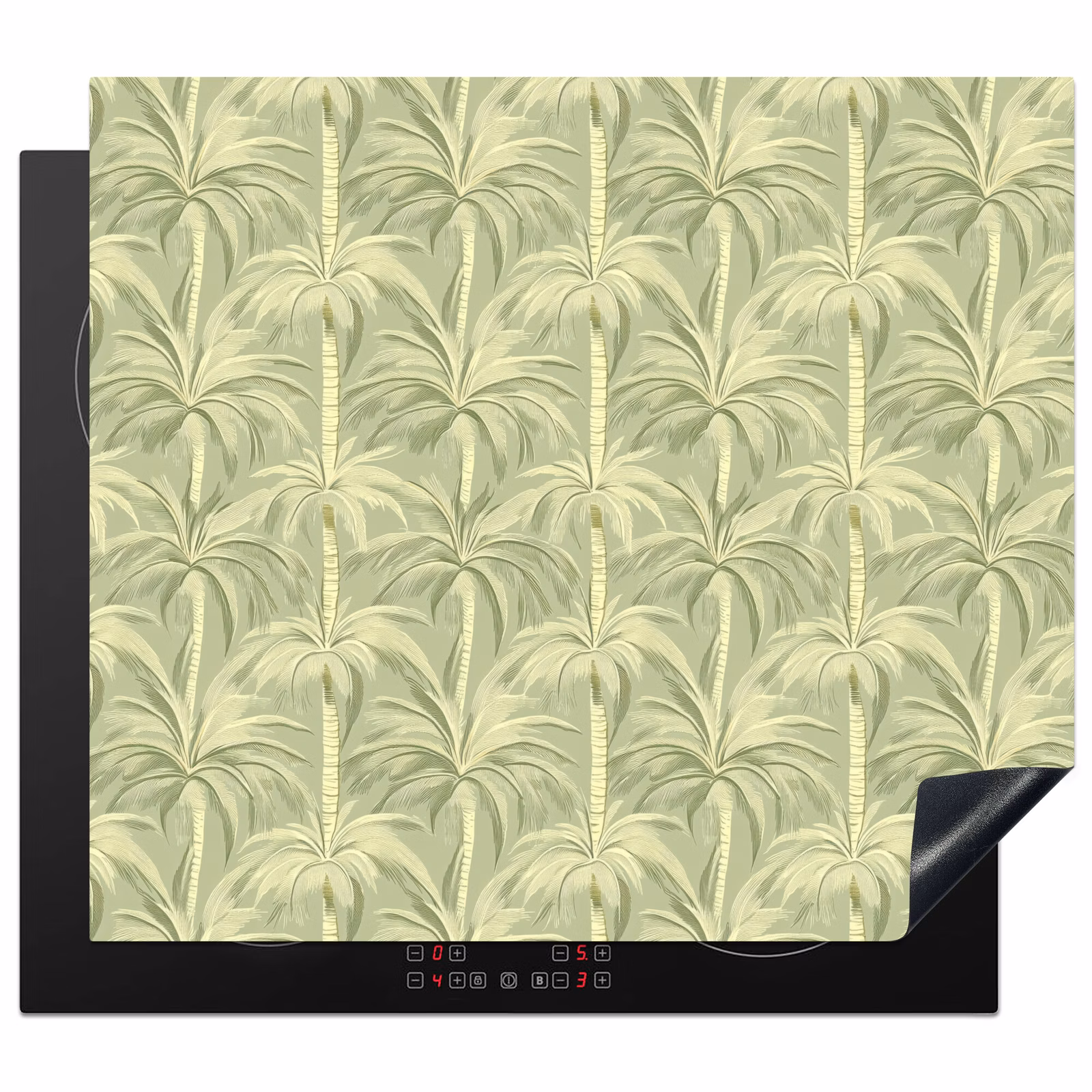 Protector de inducción - Bosque de palmeras - Tropical - Verde — 1