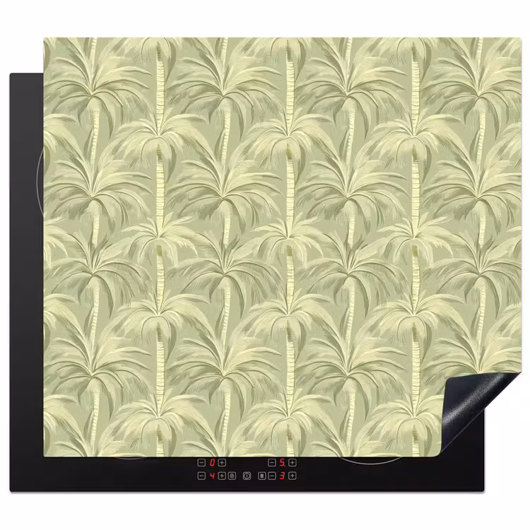 Protector de inducción - Bosque de palmeras - Tropical - Verde — 1