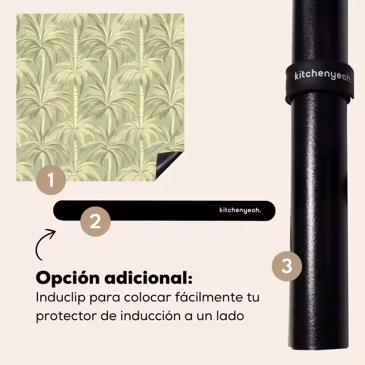 Protector de inducción - Bosque de palmeras - Tropical - Verde — 8
