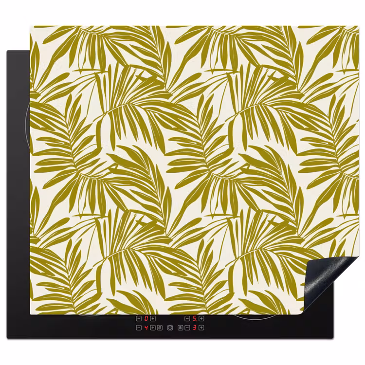 Protector de inducción - Hoja de palmera - Patrón - Verde — 1