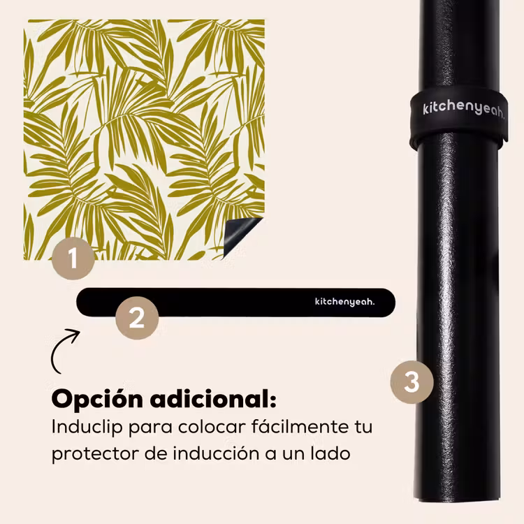 Protector de inducción - Hoja de palmera - Patrón - Verde — 8
