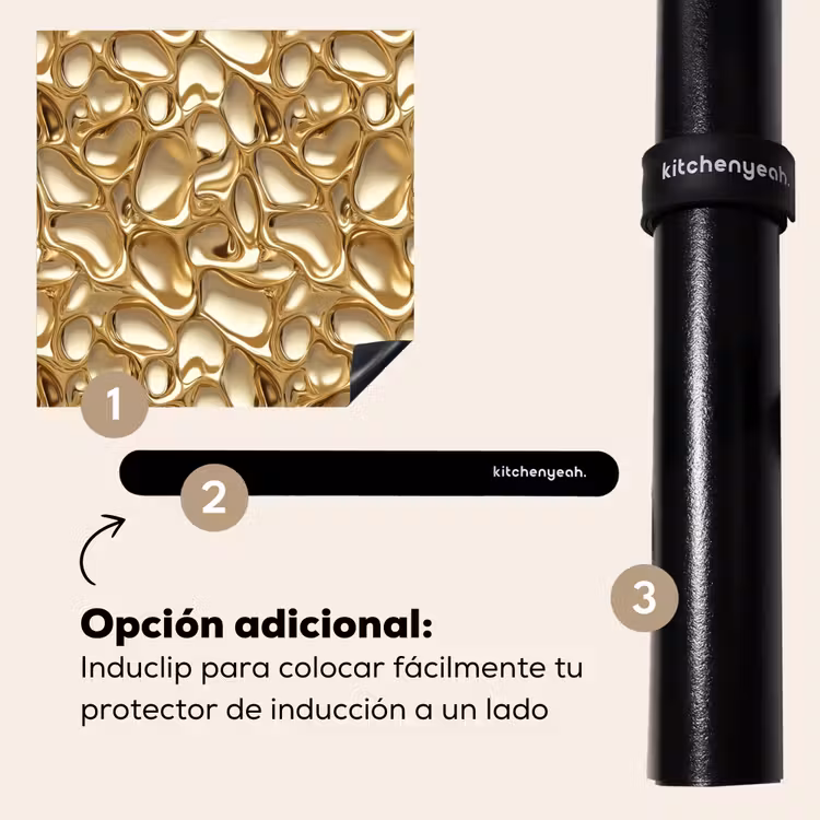 Protector de inducción - Abstracto - Moderno - Oro — 8