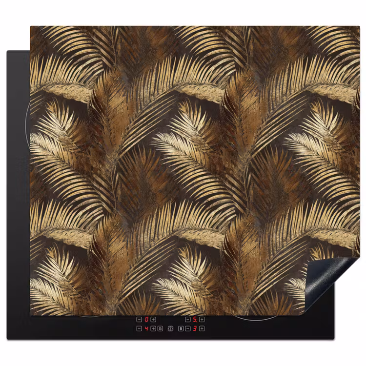 Protector de inducción - Tropical - Hojas - Oro — 1