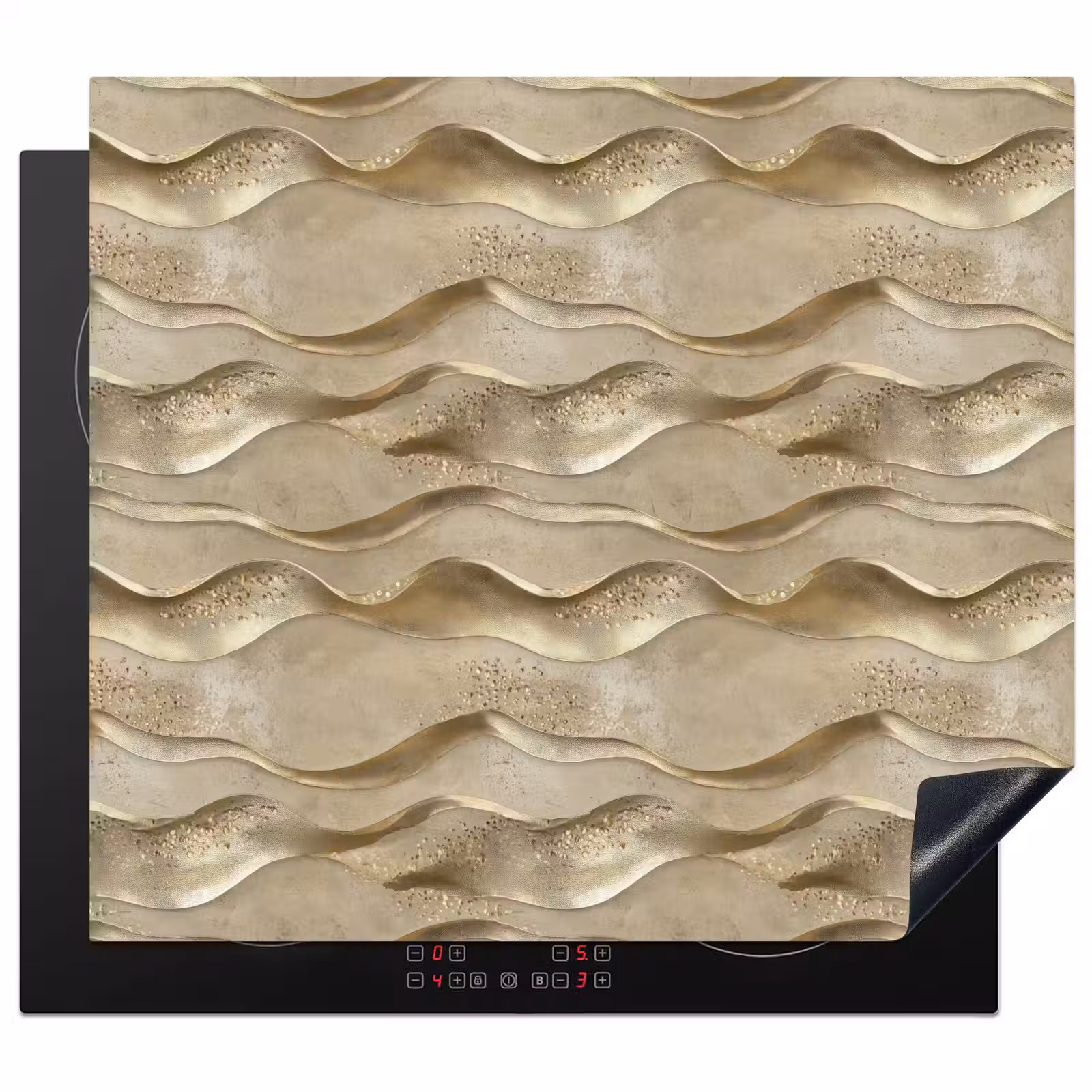 Protector de inducción - Ondas - Patrón - Oro — 1