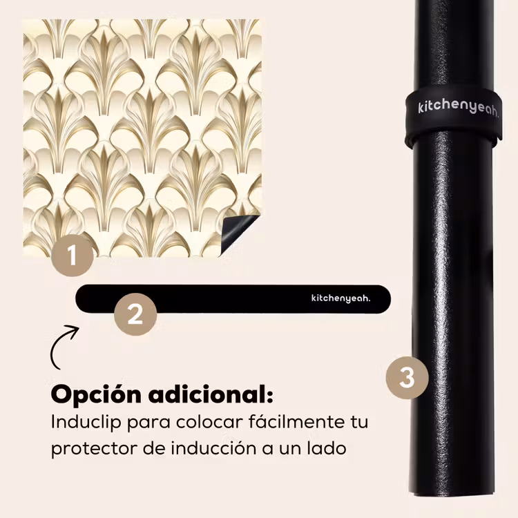 Protector de inducción - Adorno - Barroco - Oro — 8