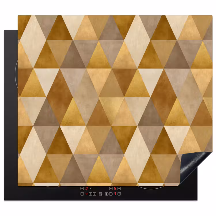 Protector de inducción - Geométrico - Triángulo - Oro — 1