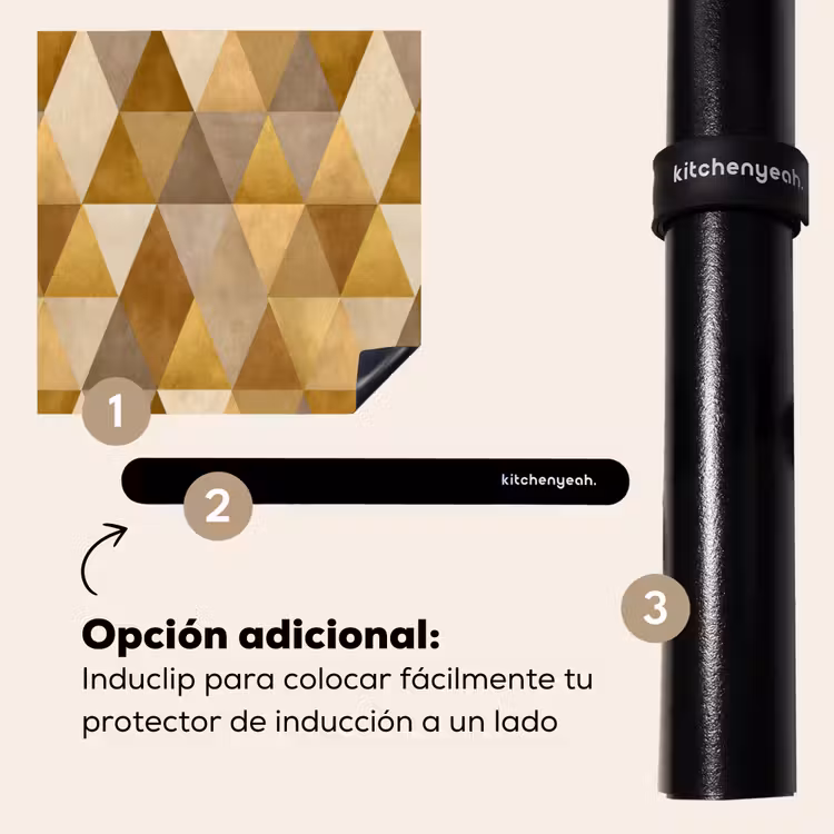 Protector de inducción - Geométrico - Triángulo - Oro — 8