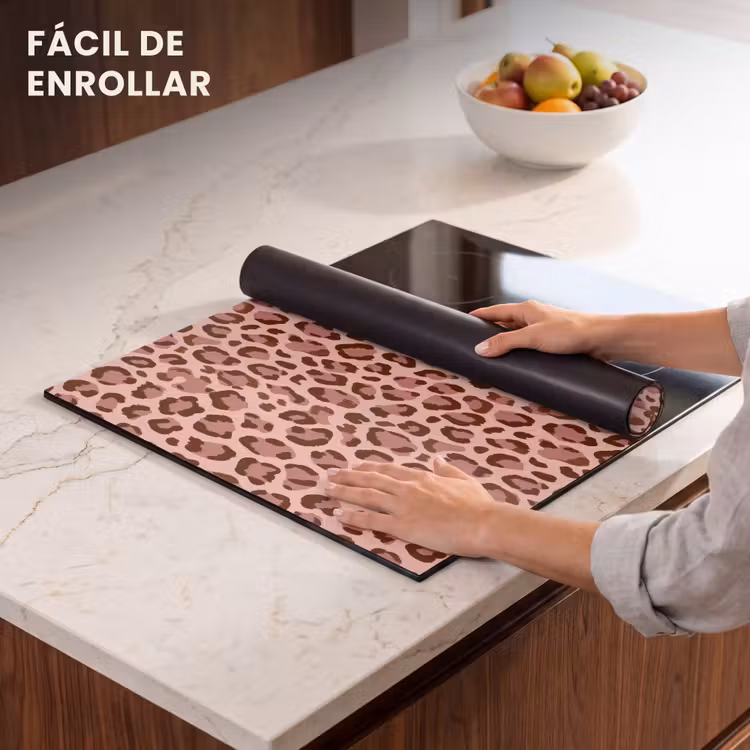 Protector de inducción - Leopardo - Estampado - Rosa — 7