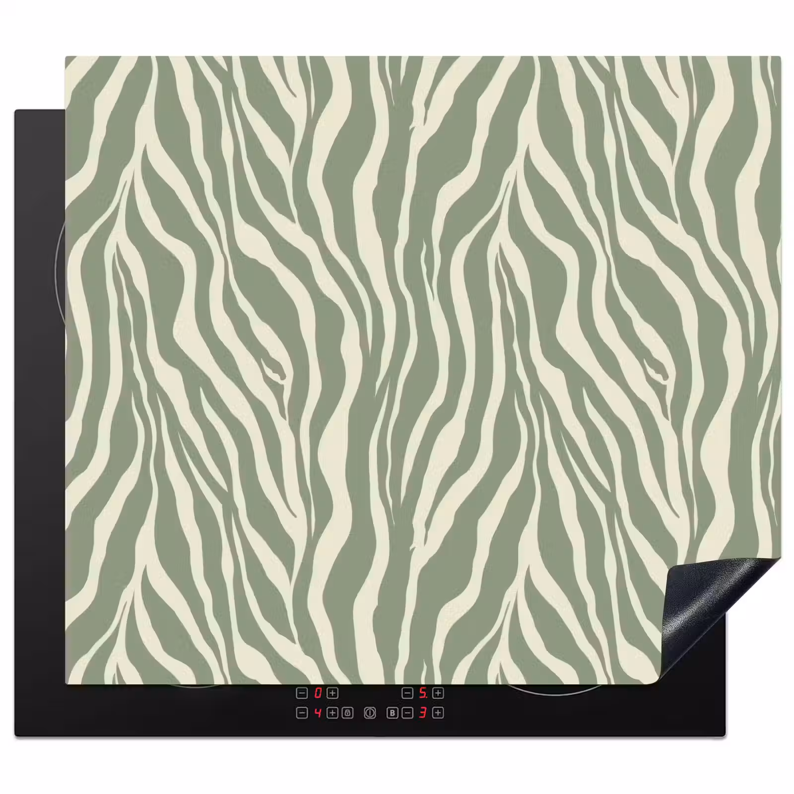 Protector de inducción - Cebra - Motivo - Verde — 1
