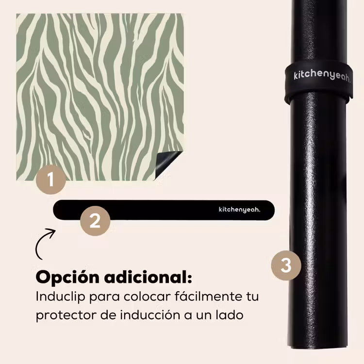 Protector de inducción - Cebra - Motivo - Verde — 8