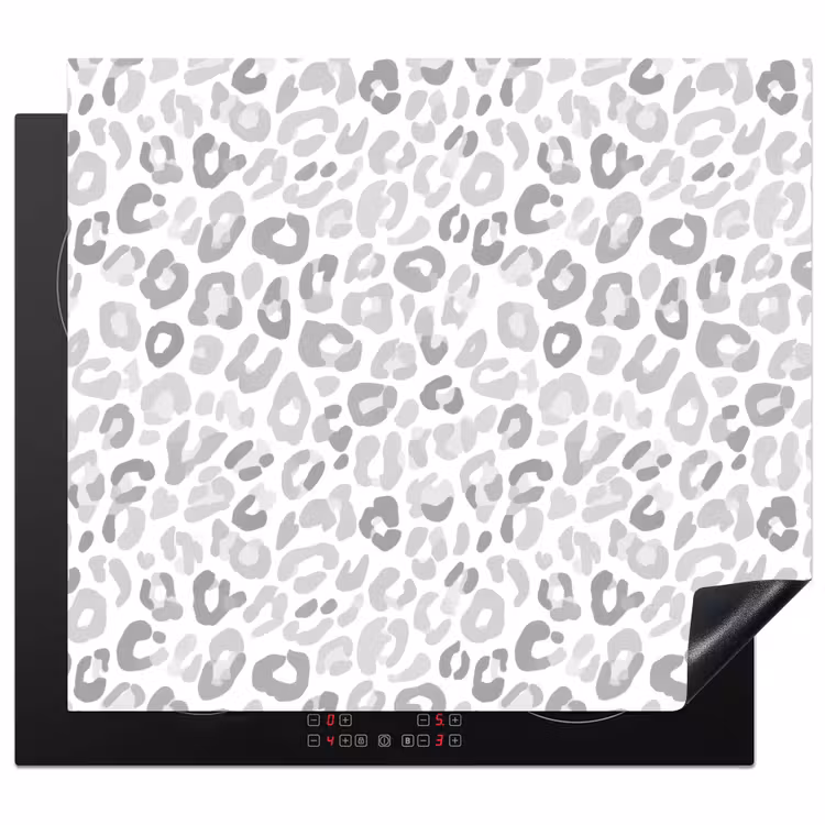 Protector de inducción - Leopardo - Motivo - Gris — 1