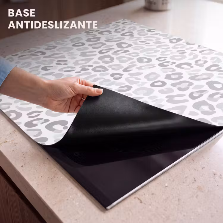 Protector de inducción - Leopardo - Motivo - Gris — 6