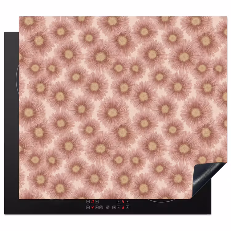 Protector de inducción - Gerbera - Flores - Rosa — 1