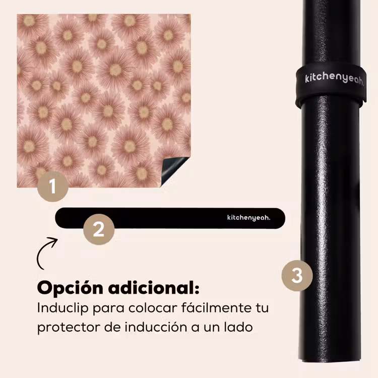 Protector de inducción - Gerbera - Flores - Rosa — 8