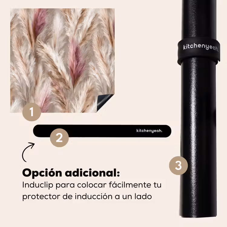 Protector de inducción - Hierba de la Pampa - Esponjosa - Colorida — 8