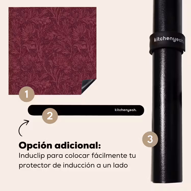 Protector de inducción - Hojas - Patrón - Morado — 8