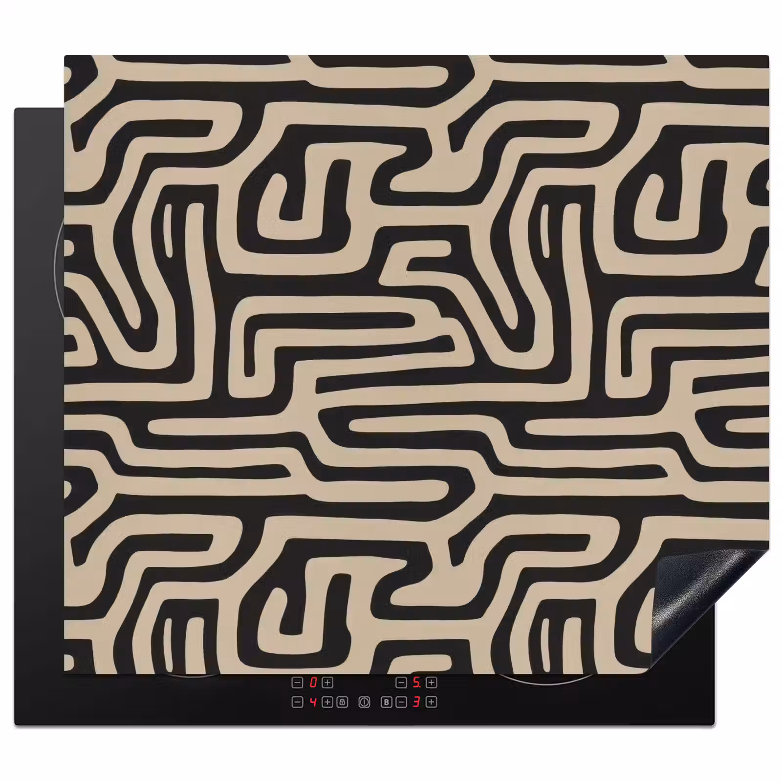 Protector de inducción - Gráfico - Líneas - Negro — 1