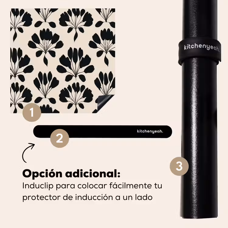 Protector de inducción - Abstracto - Motivo - Negro — 8