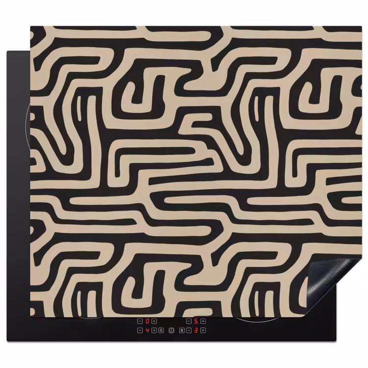 Protector de inducción - Gráfico - Líneas - Negro — 1