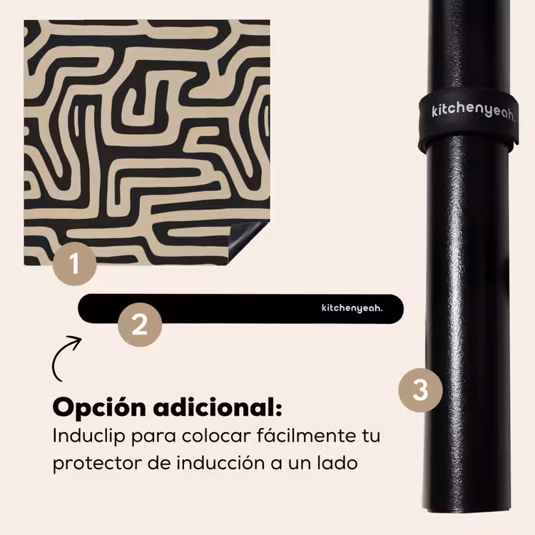 Protector de inducción - Gráfico - Líneas - Negro — 8