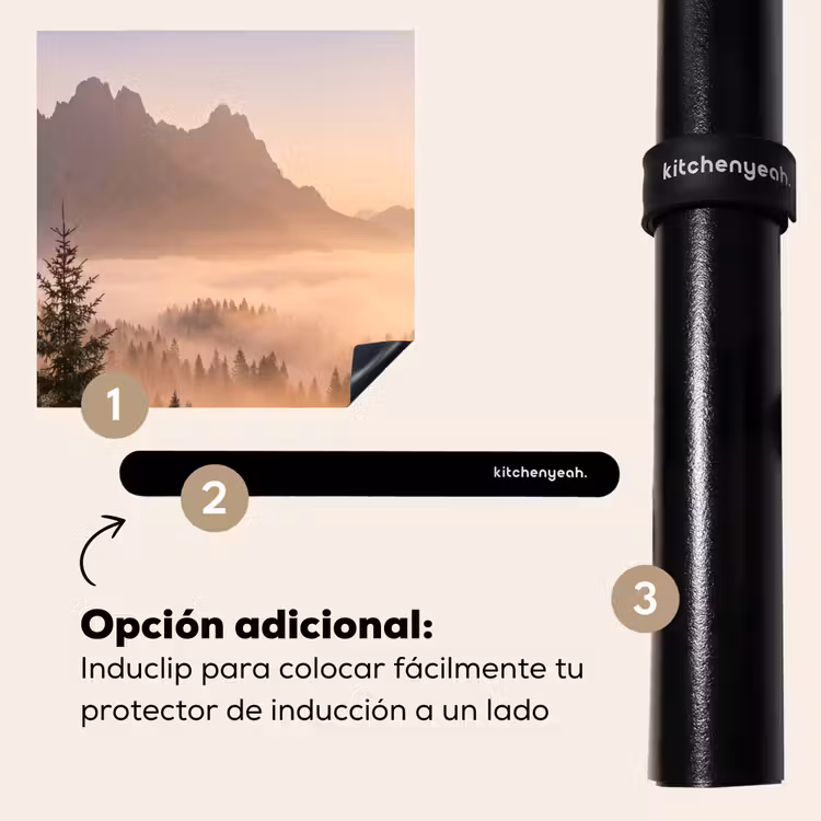 Protector de inducción - Luz solar - Niebla - Montañas - Árboles — 8