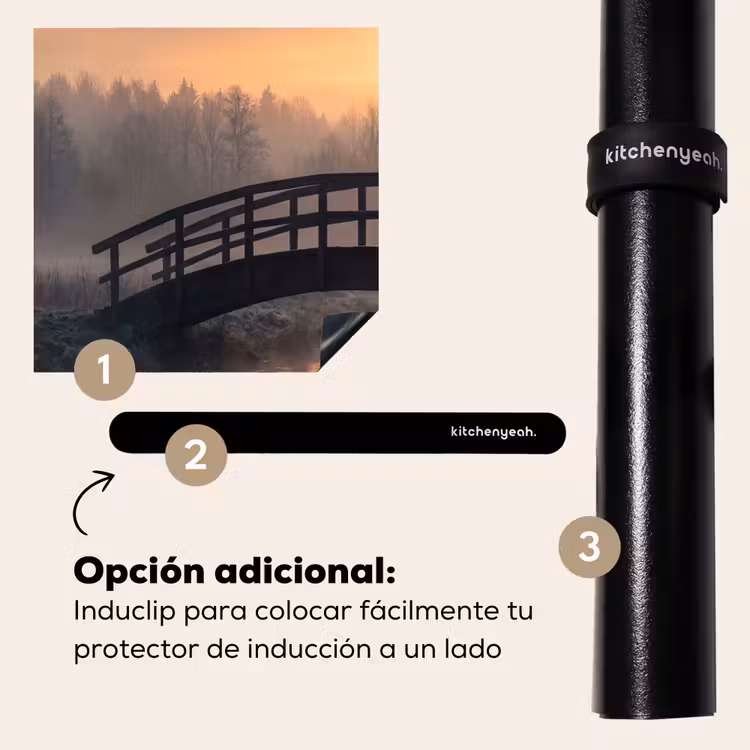 Protector de inducción - Puente - Niebla - Árboles - Agua — 8