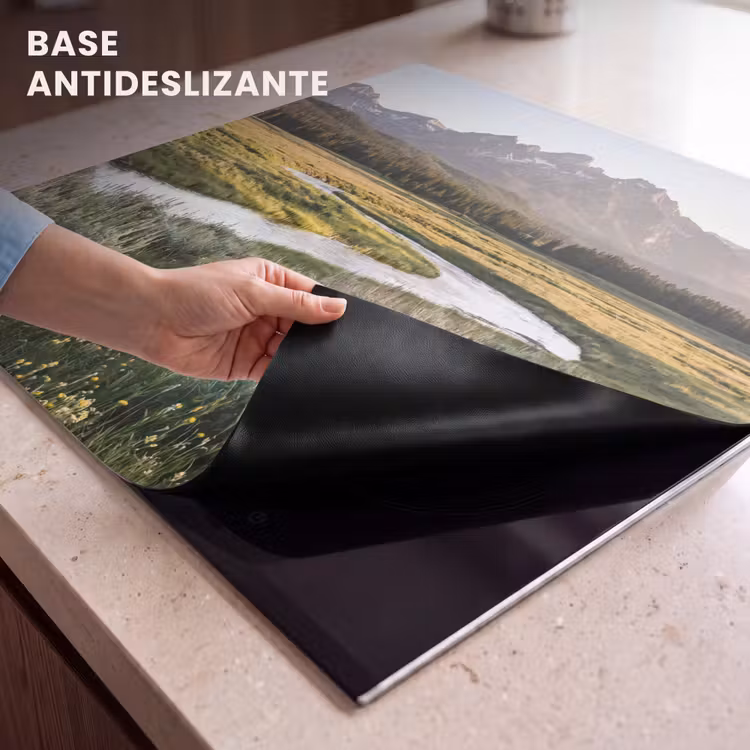 Protector de inducción - Paisaje de montaña - Río - Bosque — 6
