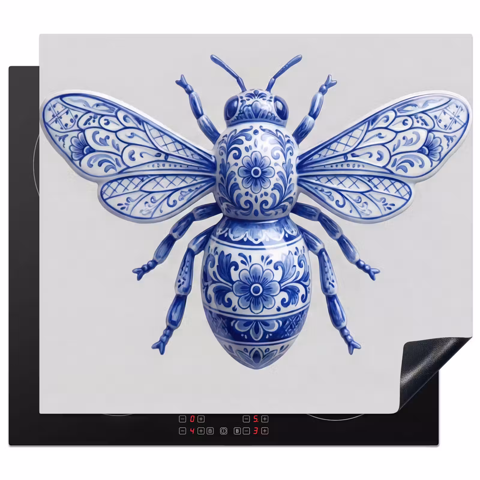 Protector de inducción - Abeja - Moderno - Delft - Azul — 1