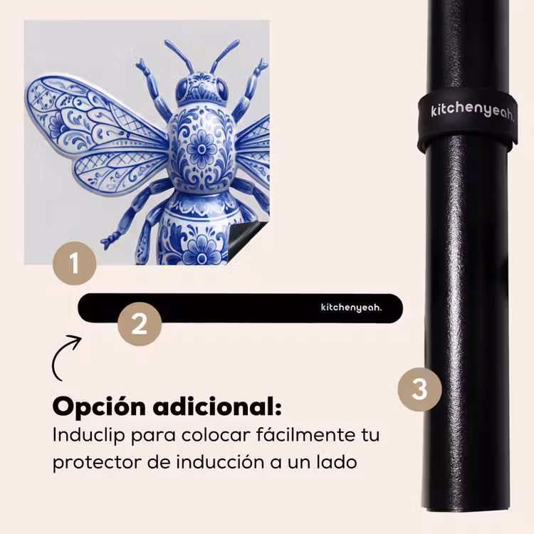 Protector de inducción - Abeja - Moderno - Delft - Azul — 8